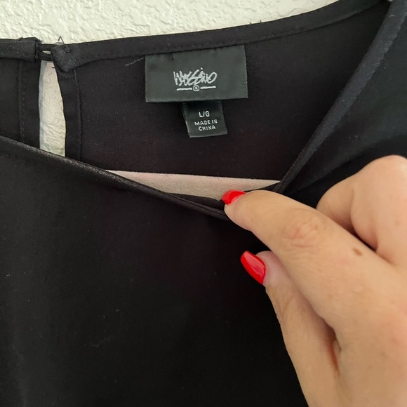 Black Tunic Peplum Dress - Picture 2 of 3